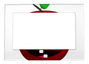 Funny Apple Magnetic Picture Frame