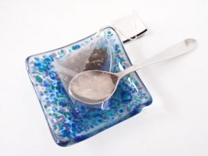 glass tea bag holder