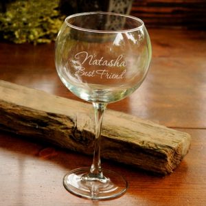 Personalized Red Wine Glass